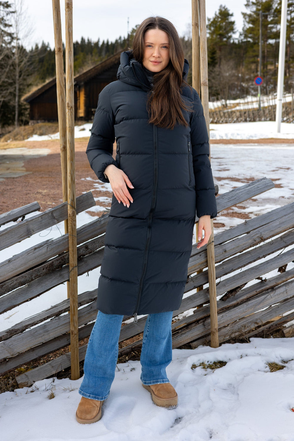Val Cenis Long Tech Black | Yttertøy | Smuk - Dameklær på nett