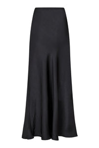 Vicky Heavy Sateen Skirt Black
