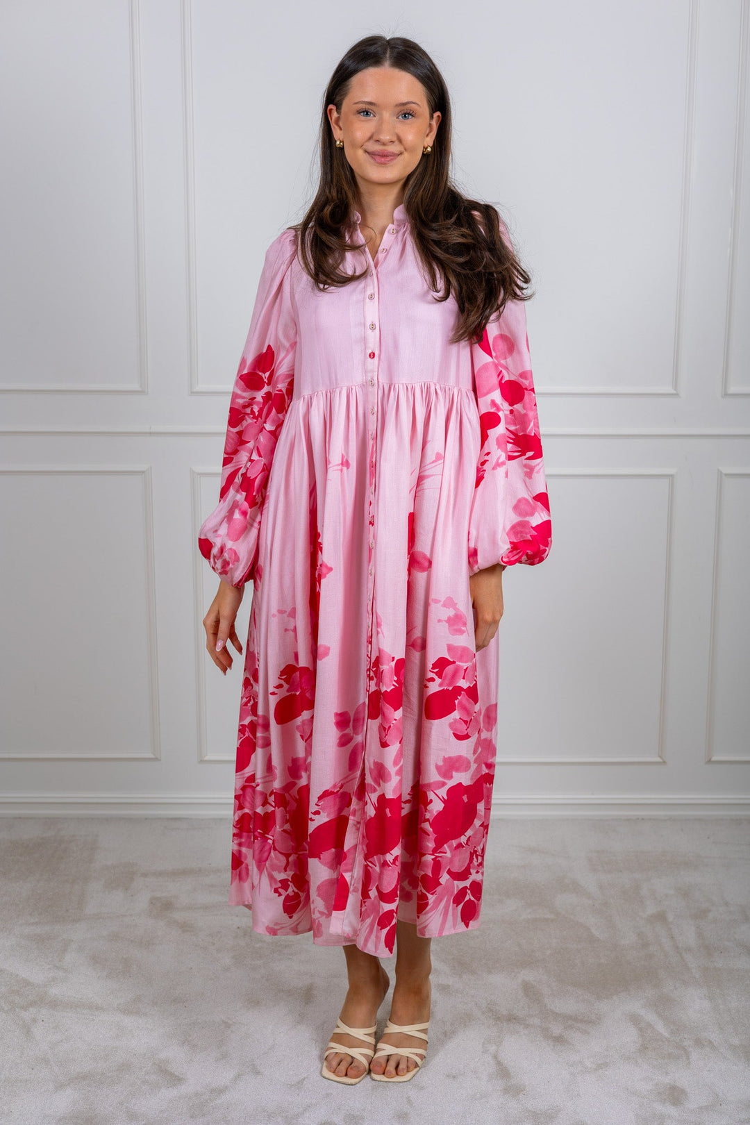 Viscose Relaxed Dress Pink Field | Kjoler | Smuk - Dameklær på nett