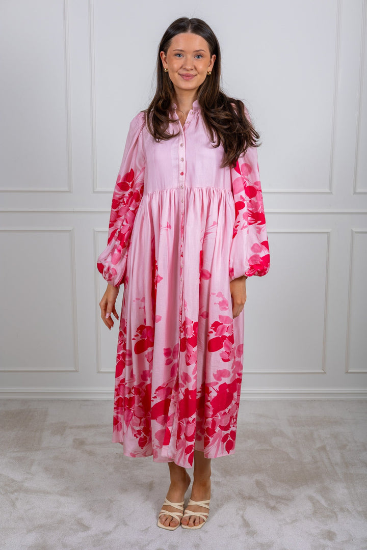 Viscose Relaxed Dress Pink Field | Kjoler | Smuk - Dameklær på nett