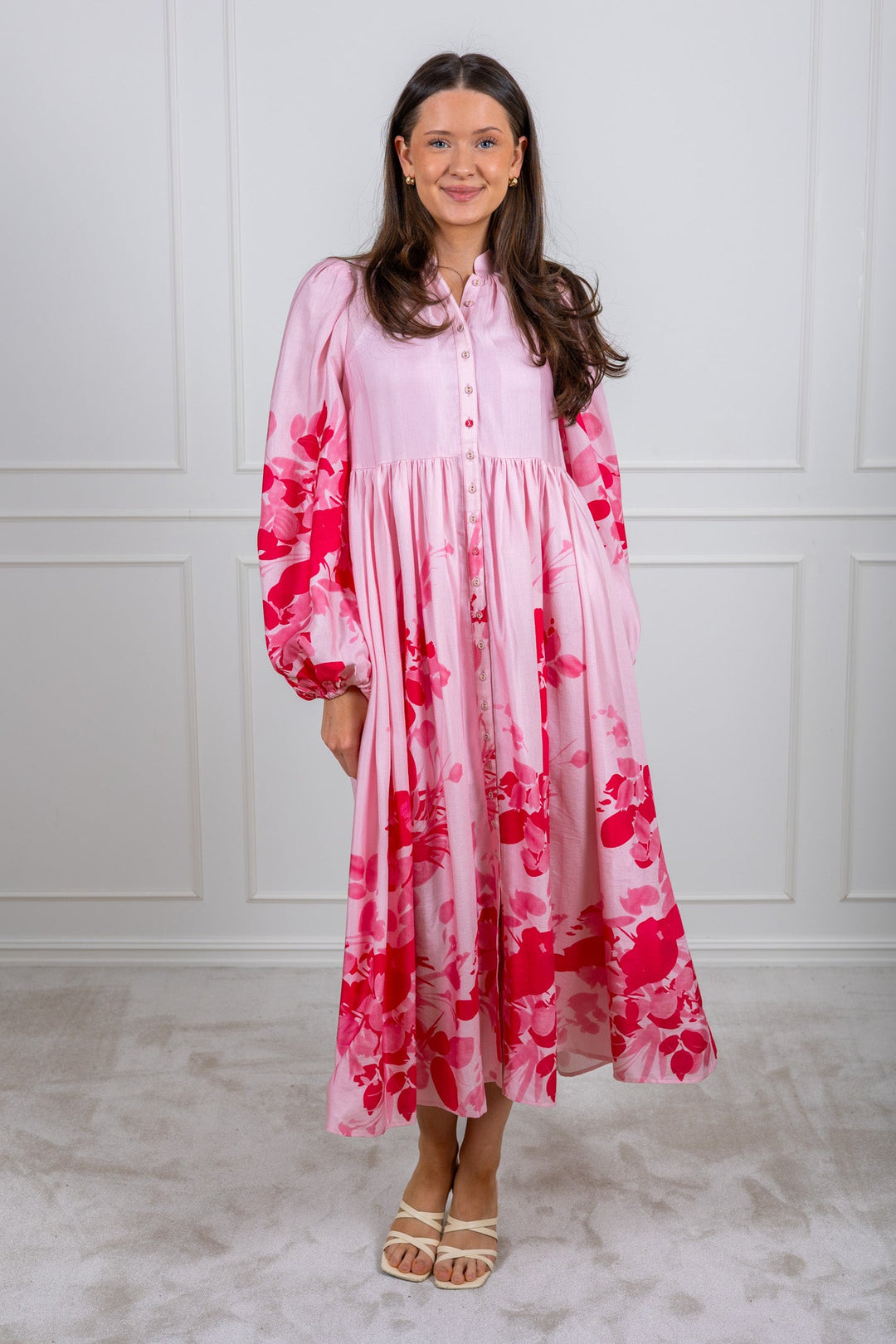 Viscose Relaxed Dress Pink Field | Kjoler | Smuk - Dameklær på nett