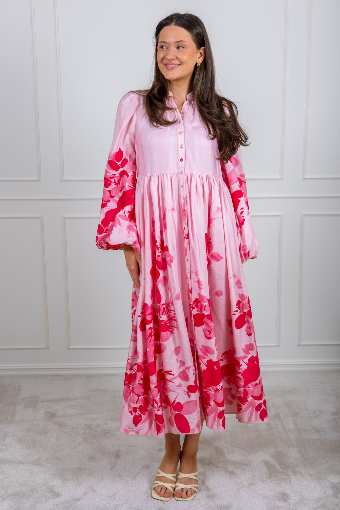 Viscose Relaxed Dress Pink Field | Kjoler | Smuk - Dameklær på nett