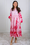 Viscose Relaxed Dress Pink Field