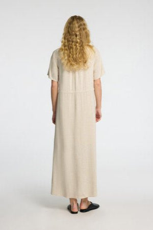 Viva - Damina Ss Ankle Sun Dress Sandshell | Kjoler | Smuk - Dameklær på nett