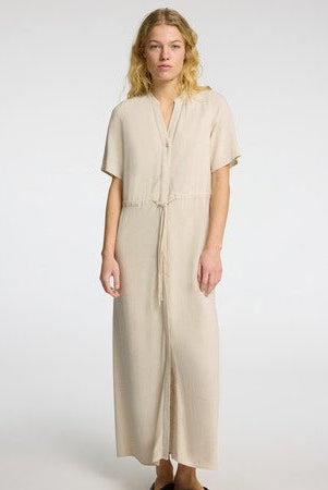 Viva - Damina Ss Ankle Sun Dress Sandshell | Kjoler | Smuk - Dameklær på nett