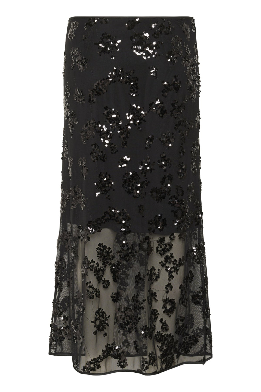 Vivika Skirt Black Sequins On Mesh | Skjørt | Smuk - Dameklær på nett