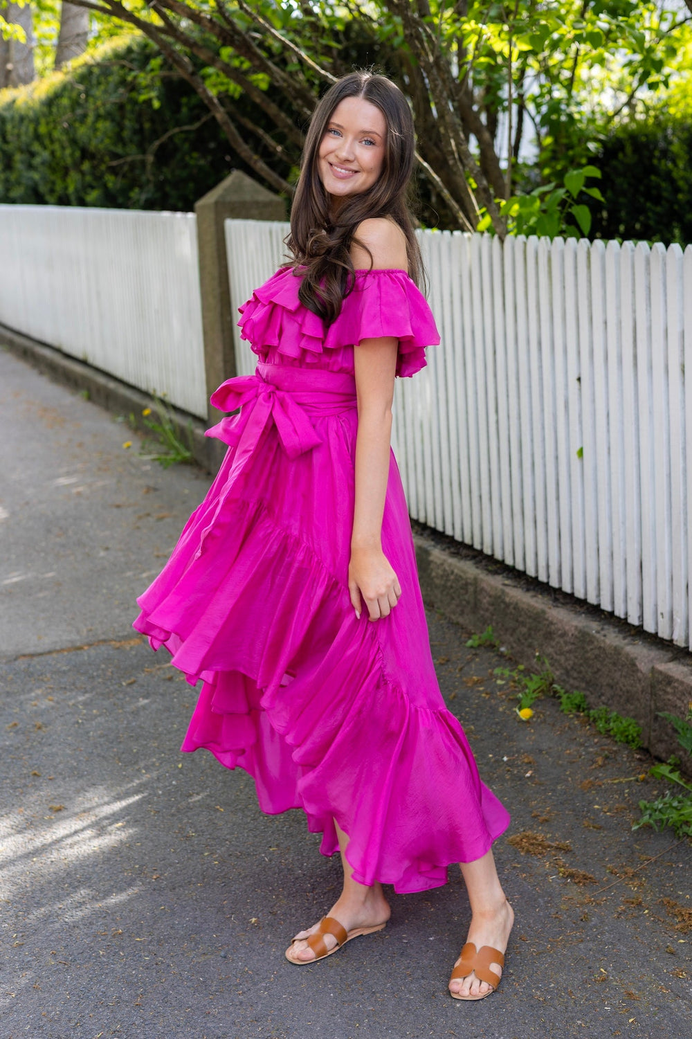 Wow Seniorita Frill Dress Hot Pink | Kjoler | Smuk - Dameklær på nett