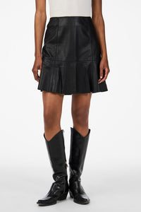 Colly Mw Naplon Leather Skirt Black