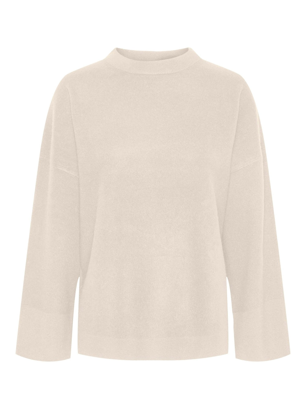 Yasemilie O - Neck Knit Pullover Birch | Genser | Smuk - Dameklær på nett