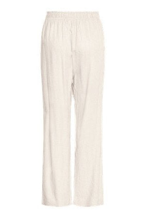 Yasflaxy Hw Linen Pant Star White | Bukser | Smuk - Dameklær på nett