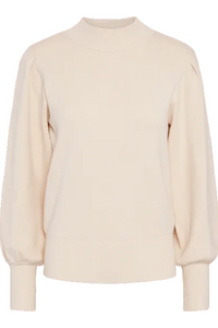 Fonny Ls Knit Pullover Birch