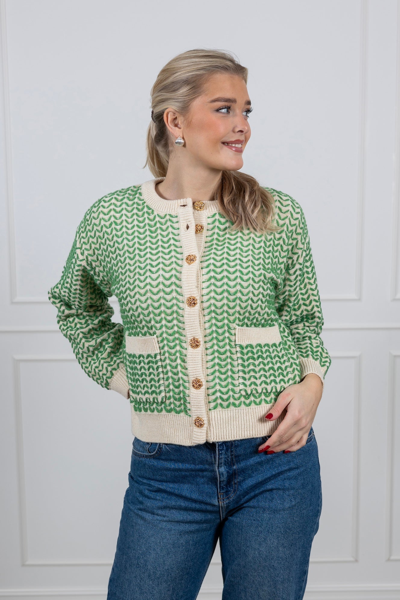 YASMIKLA Knit Cardigan - Pristine