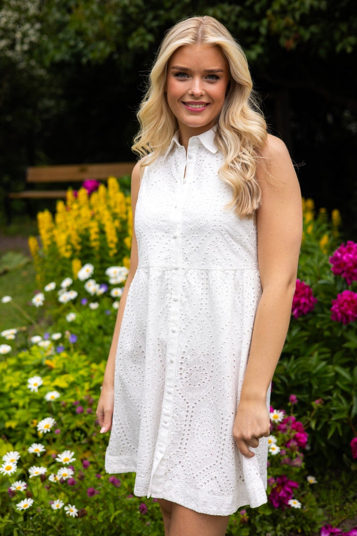 Yasholi Sl Shirt Dress Star White | Kjoler | Smuk - Dameklær på nett