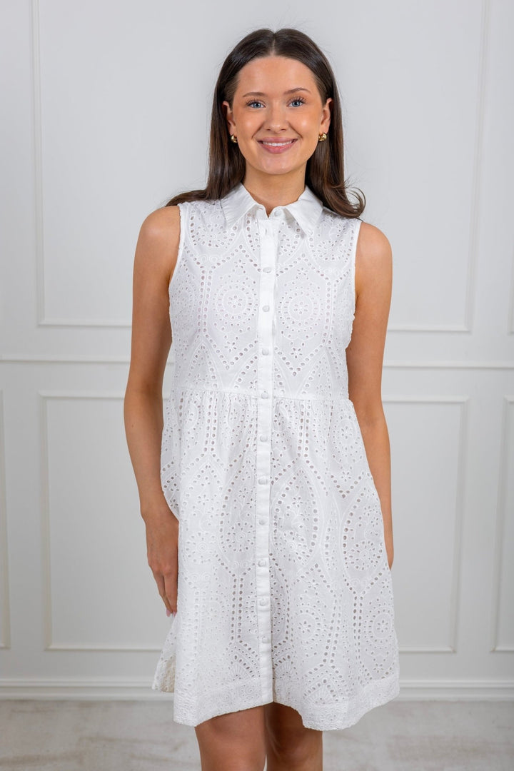 Yasholi Sl Shirt Dress Star White | Kjoler | Smuk - Dameklær på nett