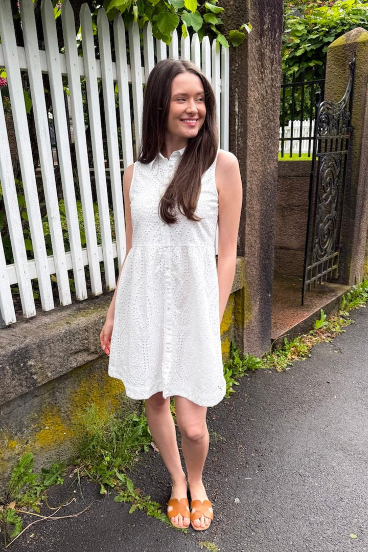 Yasholi Sl Shirt Dress Star White | Kjoler | Smuk - Dameklær på nett