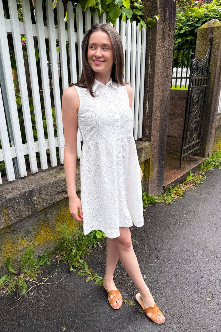 Yasholi Sl Shirt Dress Star White | Kjoler | Smuk - Dameklær på nett