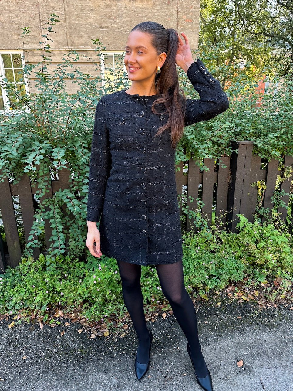 Yasharlie Ls Dress Show Black