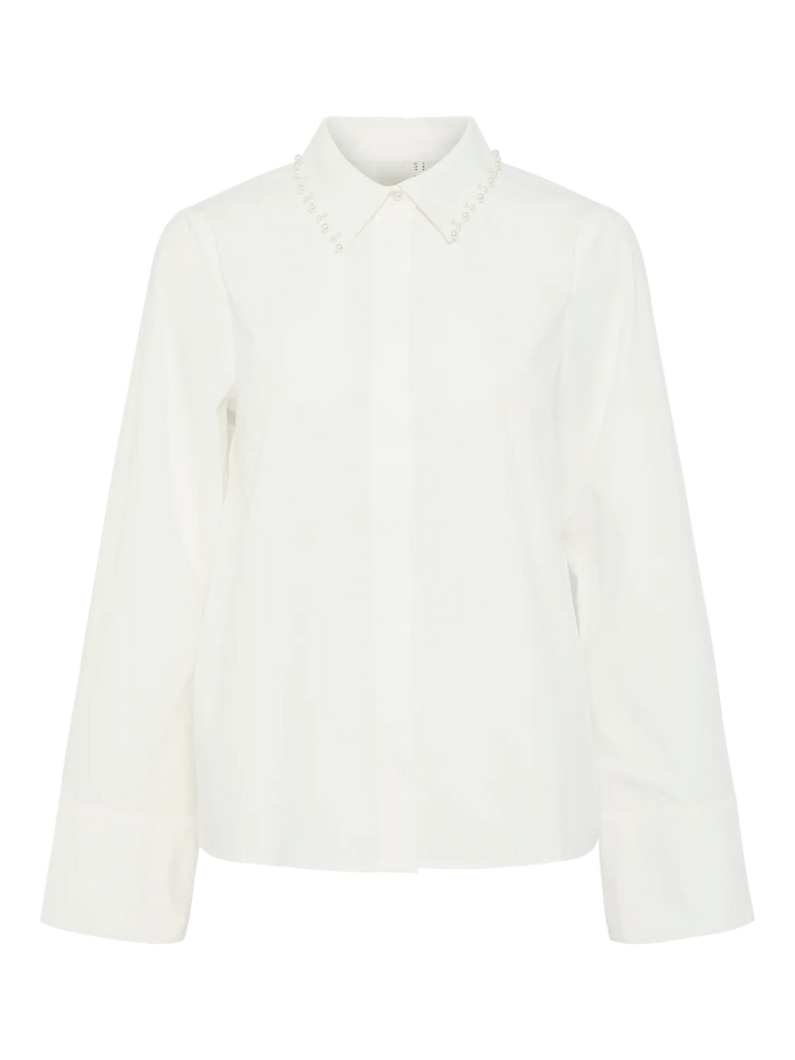 Yaskimmea Ls Shirt Star White | Skjorter og bluser | Smuk - Dameklær på nett