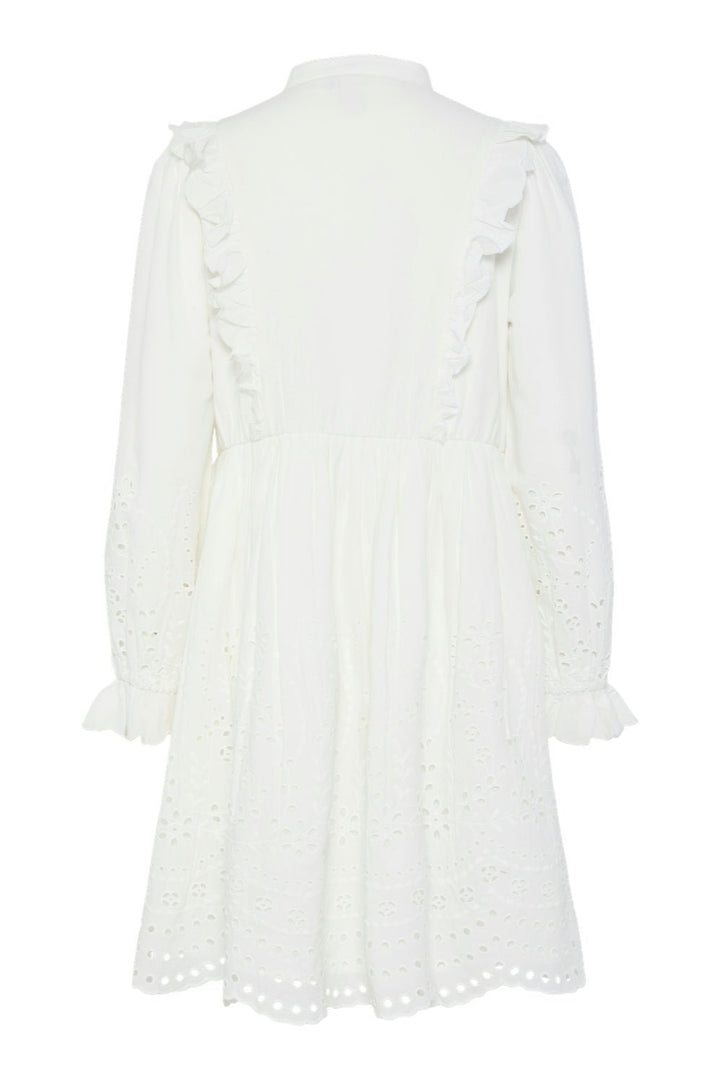 Yasluma Ls Dress Star White | Kjoler | Smuk - Dameklær på nett