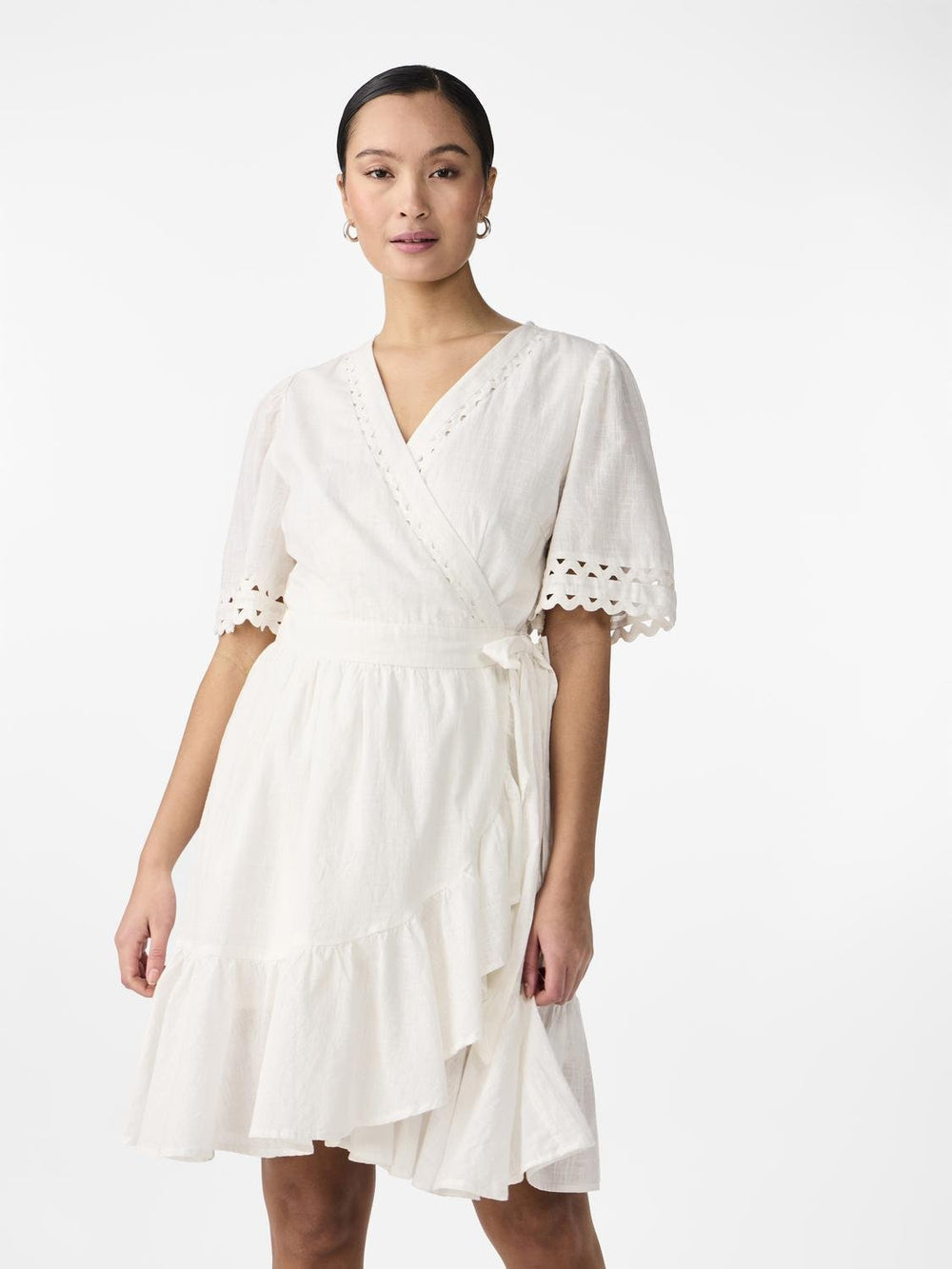 Yasnavina 2/4 Wrap Dress Star White | Kjoler | Smuk - Dameklær på nett