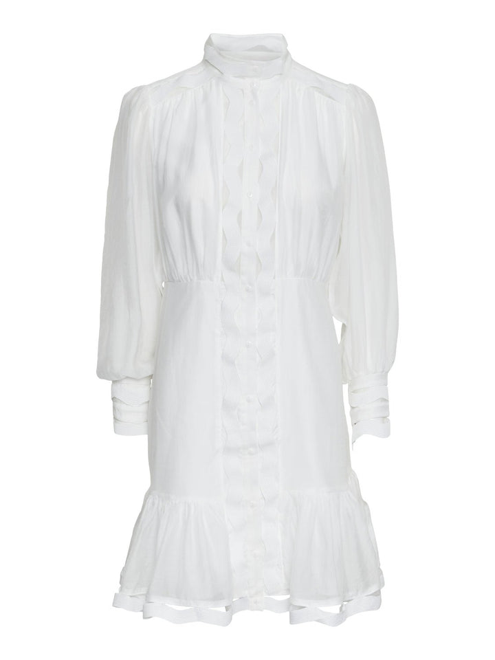 Yasponira Ls Dress Star White | Kjoler | Smuk - Dameklær på nett