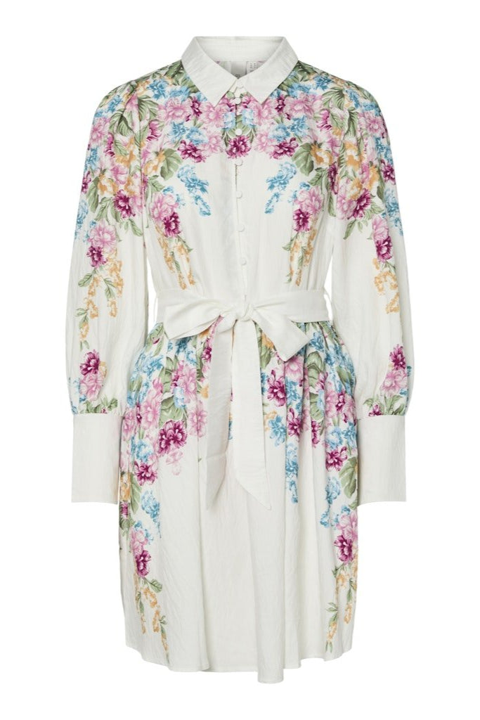 Yasrosie Ls Dress Birch Rosie Print | Kjoler | Smuk - Dameklær på nett