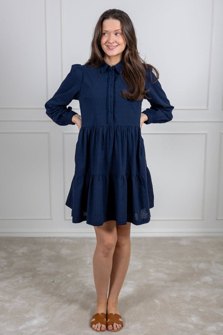 Yastia Ls Dress Navy Blazer | Kjoler | Smuk - Dameklær på nett