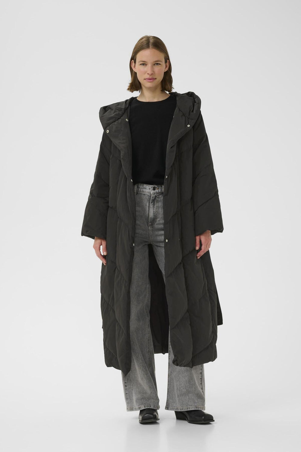 Yaziw Long Coat Black | Yttertøy | Smuk - Dameklær på nett