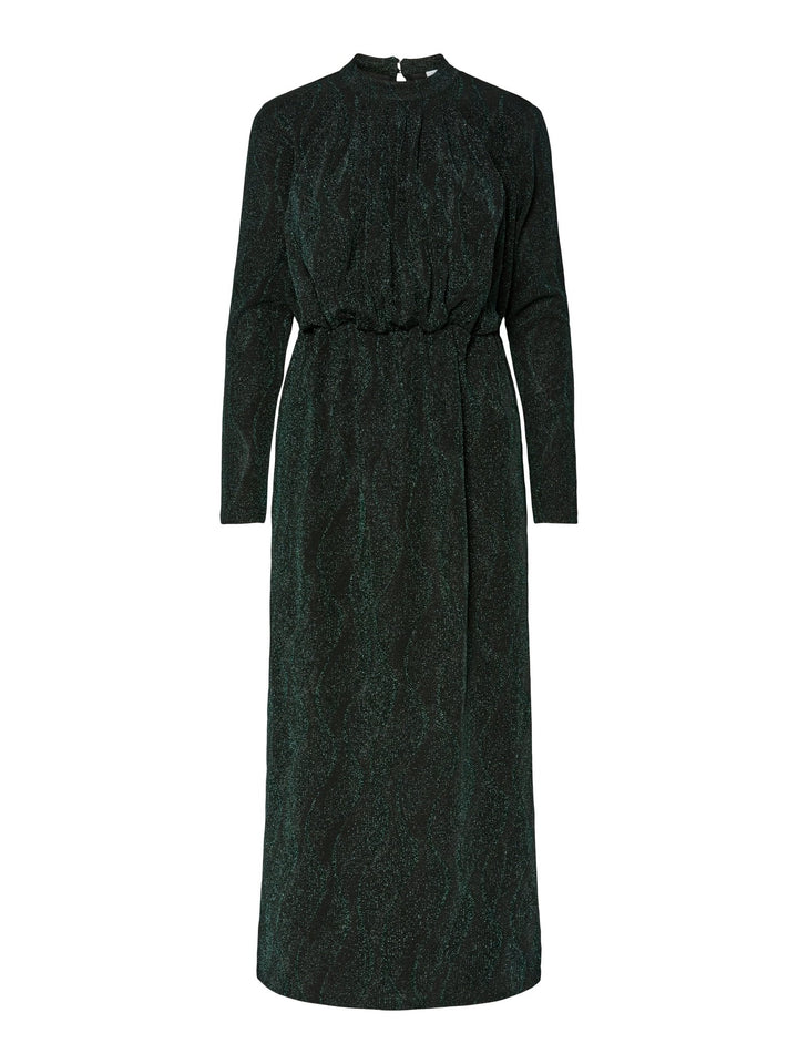 Yen Ls Long Dress Ponderosa Pine Black Lurex | Kjoler | Smuk - Dameklær på nett