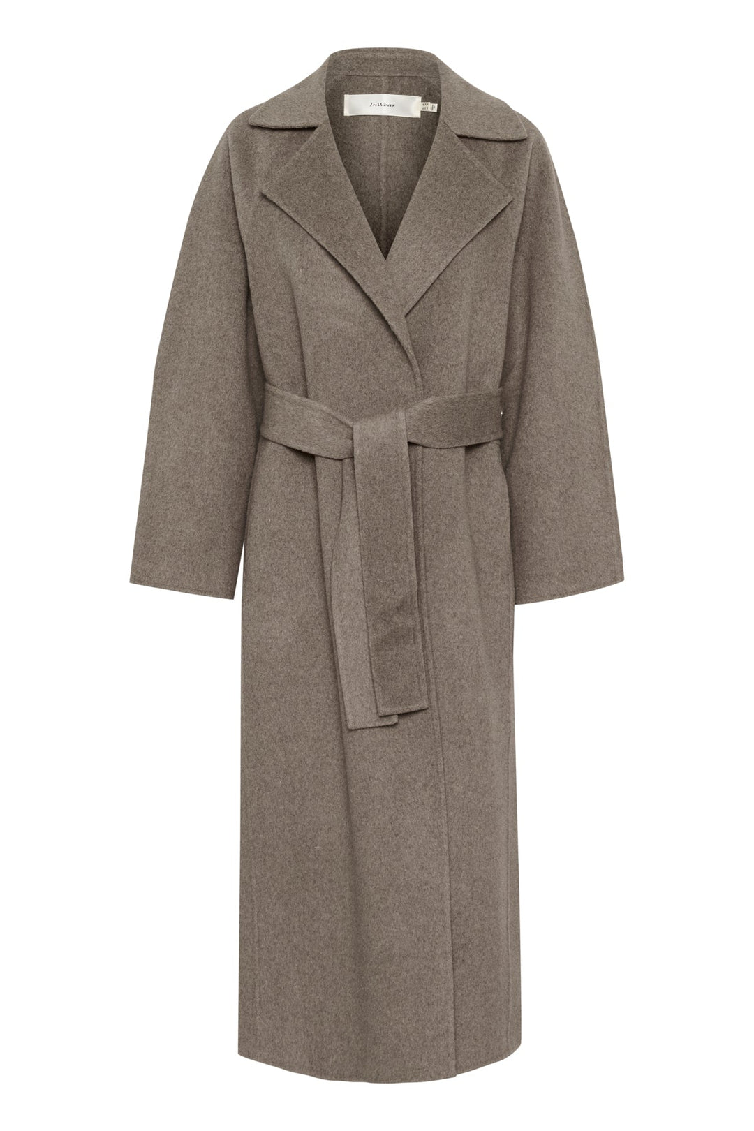 Yillaiw Long Coat Sandy Grey Melange | Yttertøy | Smuk - Dameklær på nett