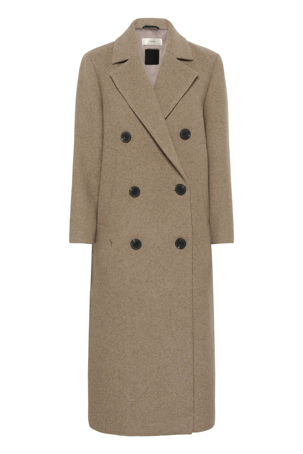 Yunahiw Long Coat Sandy Grey Melange | Yttertøy | Smuk - Dameklær på nett