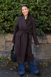 Zia-Rosa Wool Blend Coat Delicioso Melange