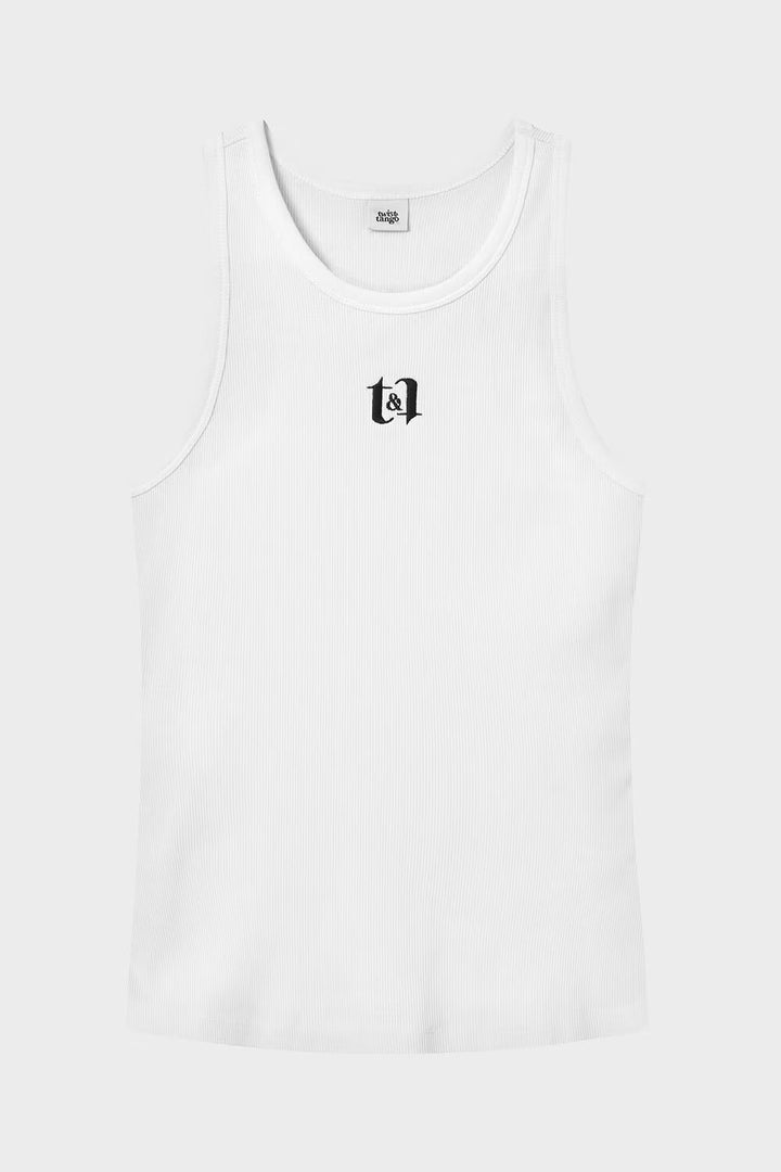 Azra Logo Tank White | Topper | Smuk - Dameklær på nett