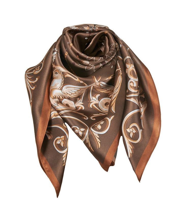 Brown Lola Silk Scarf | Accessories | Smuk - Dameklær på nett