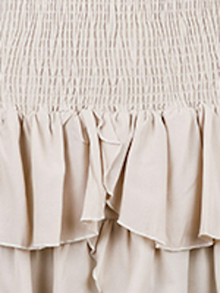 Carin R Skirt Sand | Skjørt | Smuk - Dameklær på nett