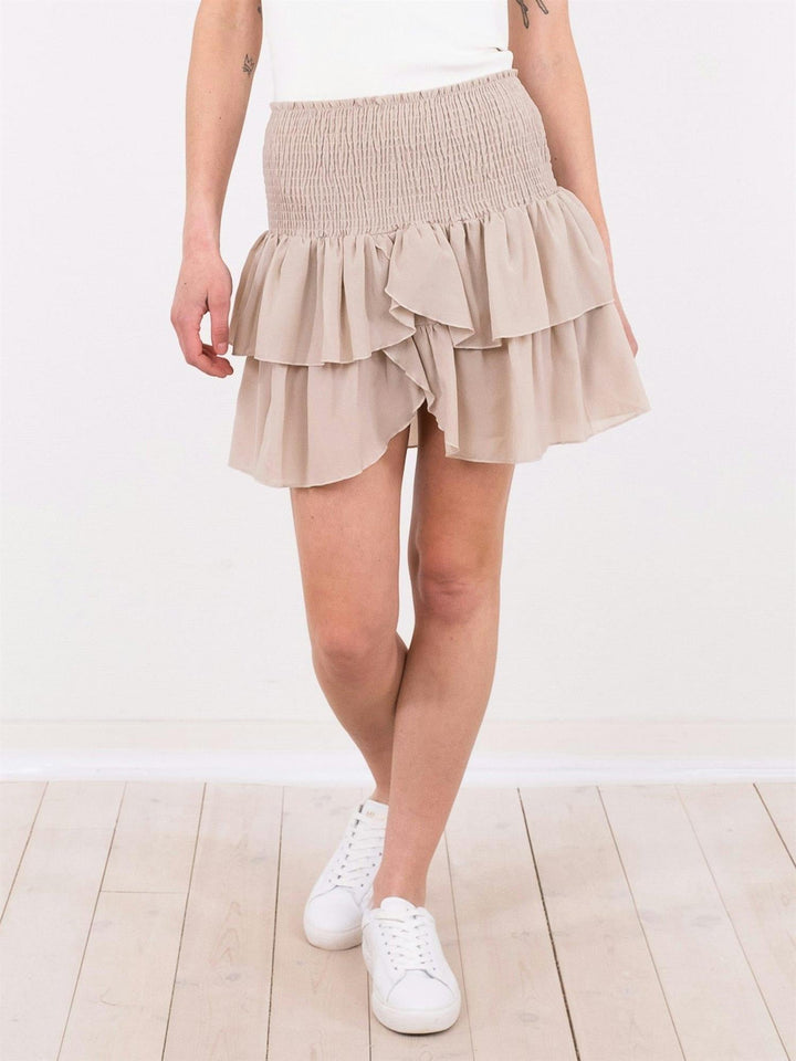 Carin R Skirt Sand | Skjørt | Smuk - Dameklær på nett