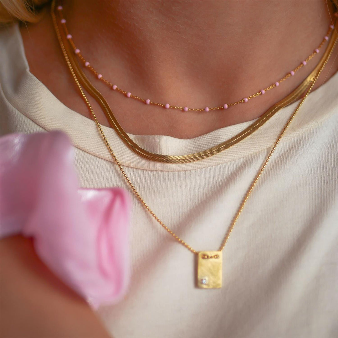 Caroline Necklace Gold | Accessories | Smuk - Dameklær på nett