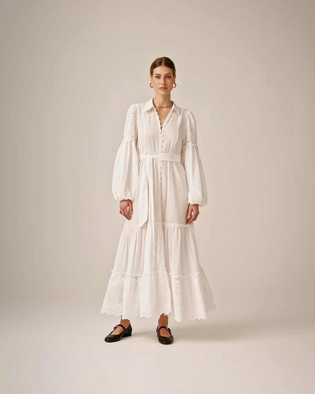 Cotton Slub Shirt Dress Perfect White | Kjoler | Smuk - Dameklær på nett