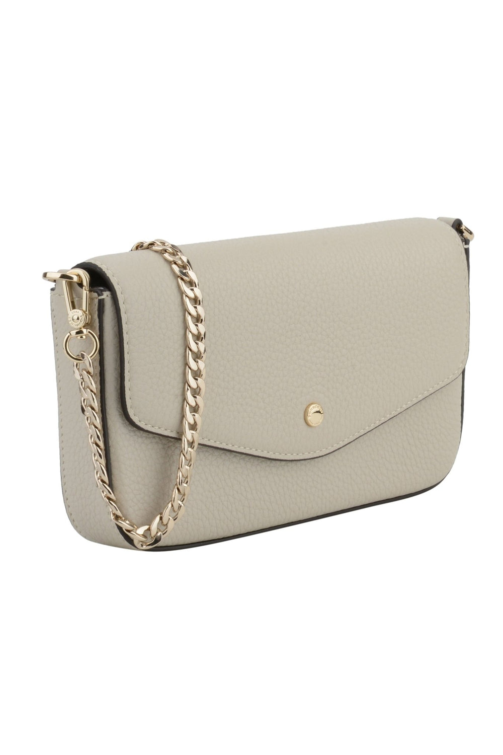 Cowhide leather clutch bag beige | Accessories | Smuk - Dameklær på nett
