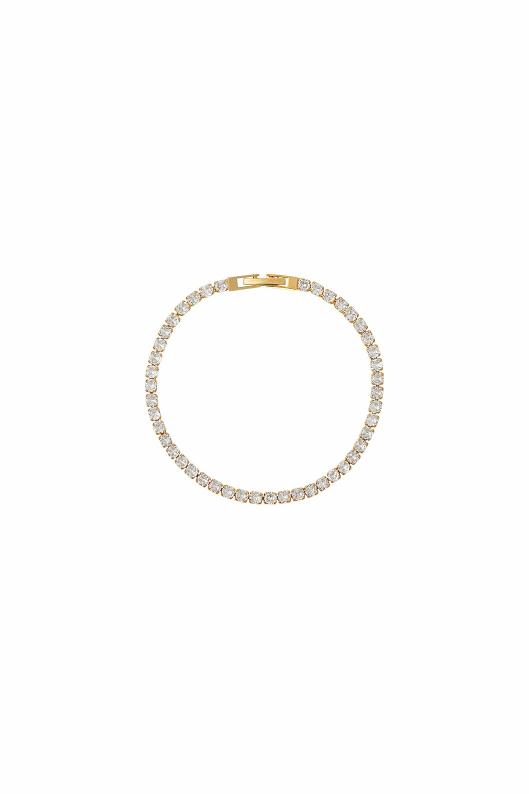 Crystal Tennis Bracelet Pale Gold | Accessories | Smuk - Dameklær på nett