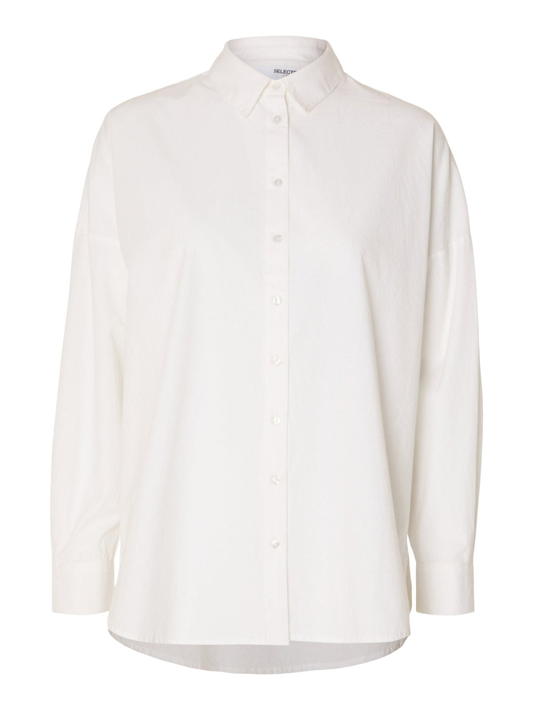 Dina-Sanni Ls Shirt Bright White | Skjorter og bluser | Smuk - Dameklær på nett