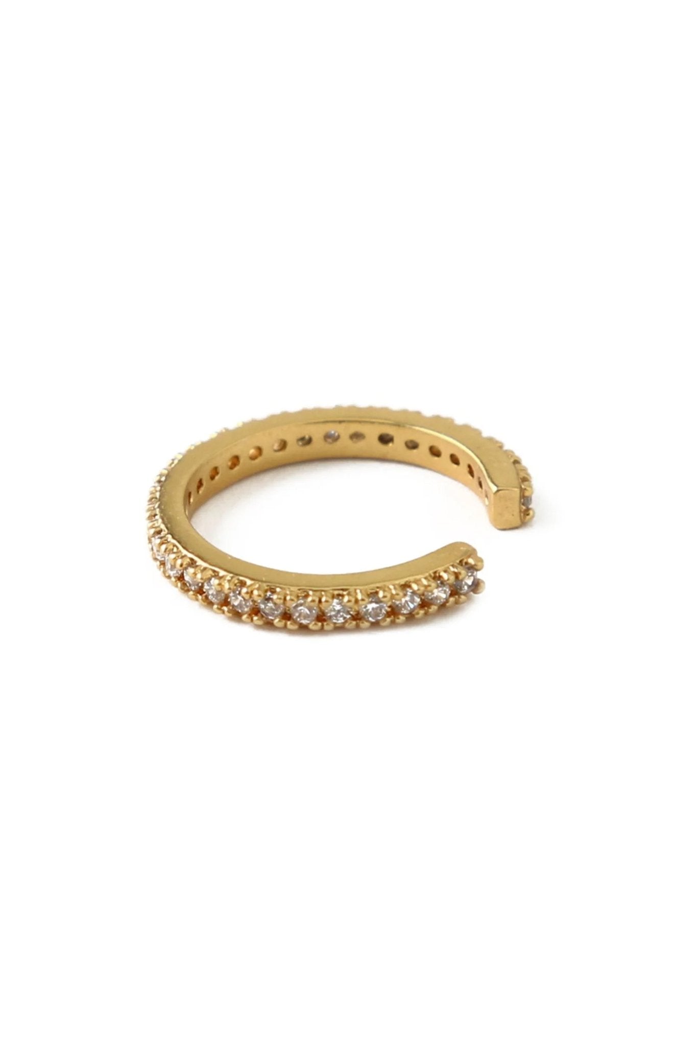 Fine Pave Single Ear Cuff Pale Gold main image 1