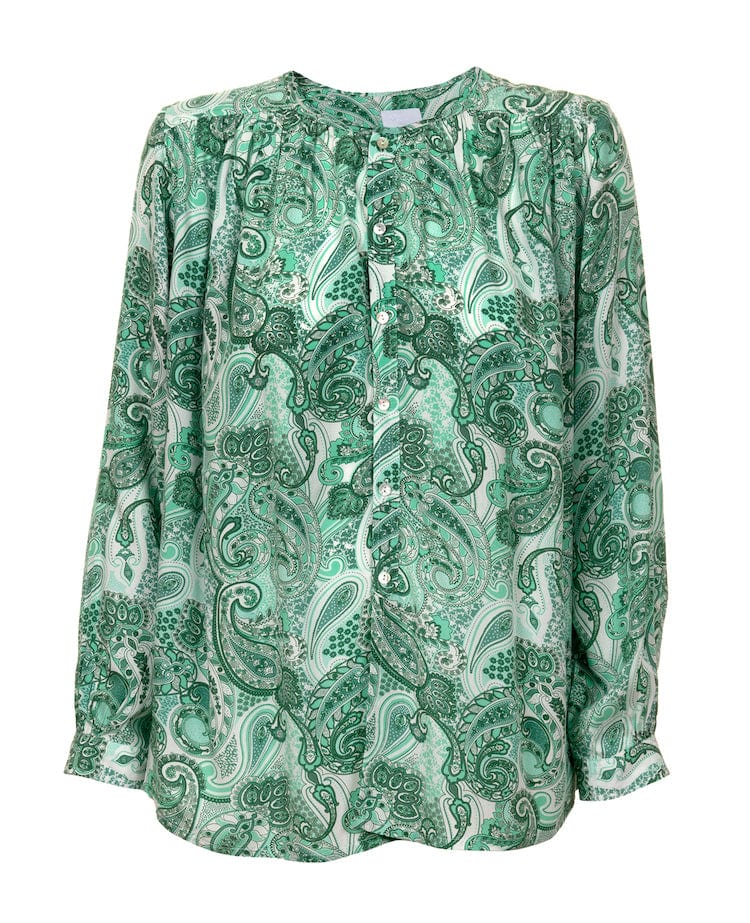 Greta Blouse Jade Green | Skjorter og bluser | Smuk - Dameklær på nett