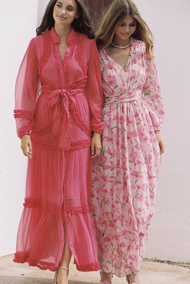 Hira Maxi Dress Pink Hollyhock | Kjoler | Smuk - Dameklær på nett