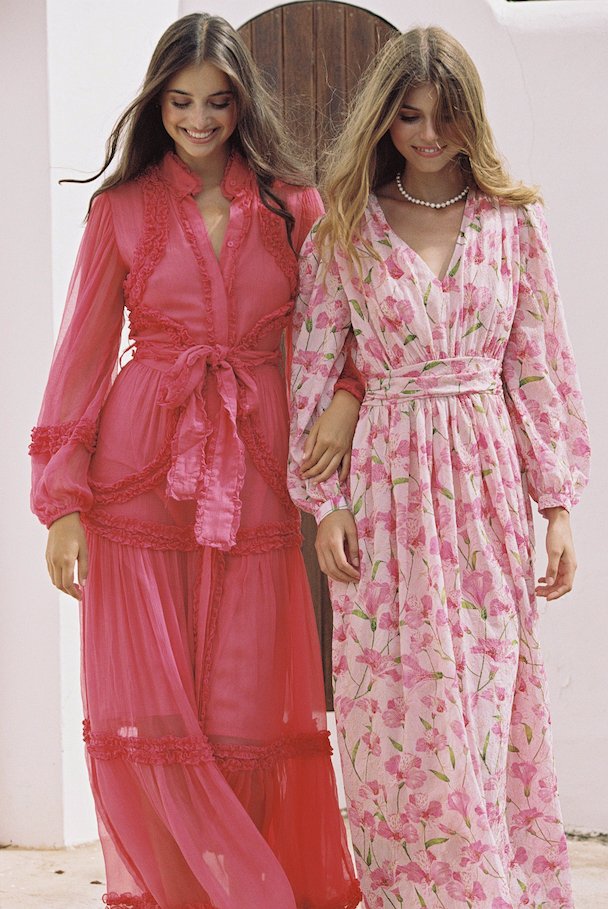 Hira Maxi Dress Pink Hollyhock | Kjoler | Smuk - Dameklær på nett