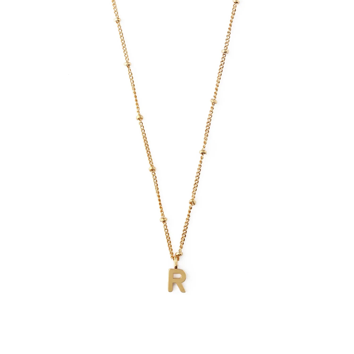 Orelia - Initial R Satellite Chain Neck Pale Gold - Smuk