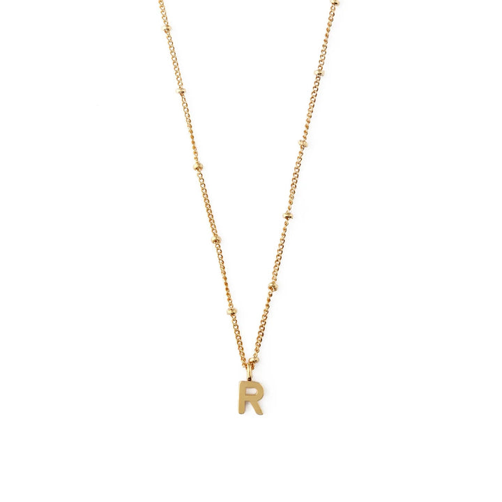 Initial R Satellite Chain Neck Pale Gold | Accessories | Smuk - Dameklær på nett