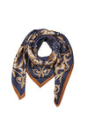 Lola Silk Scarf Navy