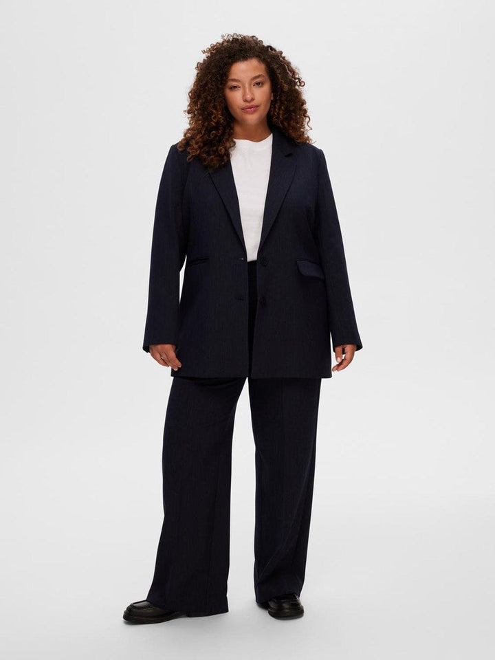Rita Ls Relaxed Blazer Dark Sapphire Melange | Blazer | Smuk - Dameklær på nett