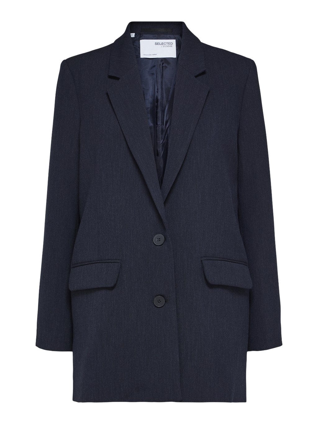 Rita Ls Relaxed Blazer Dark Sapphire Melange | Blazer | Smuk - Dameklær på nett